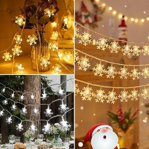 Lampice u obliku snježnih pahulja 1,8 m | LEDFLAKES