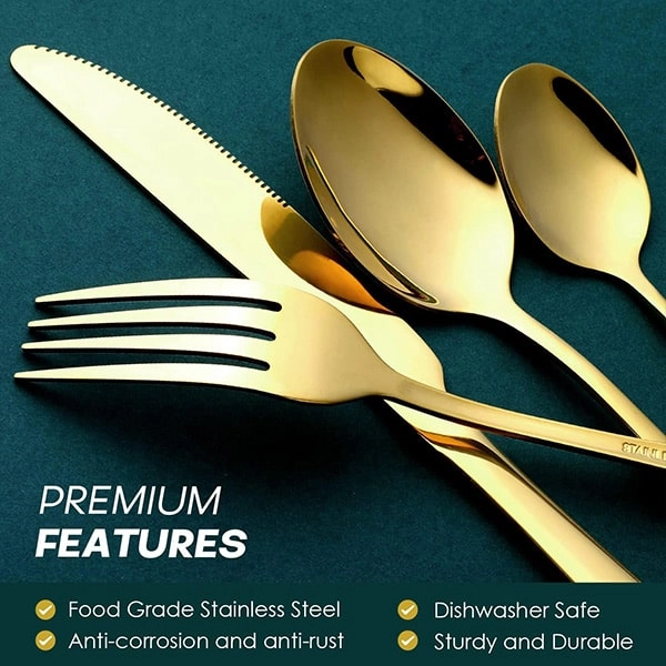 LUXCUTLERY zlatni pribor za elegantno posluživanje