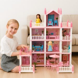 Kućica za lutke + 4 lutke GRATIS | VILLADREAM