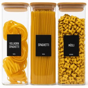 DECOHAUS STORAGE - BAMBOO LID 3 SET - 2300ml SQUAR