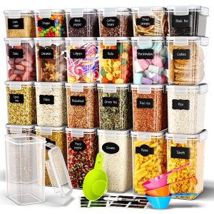 DECOHAUS CEREAL CONTAINER 24 SET WHITE