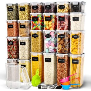 DECOHAUS CEREAL CONTAINER 24 SET WHITE LARGE