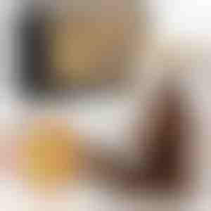 DECOHAUS COFFEE JARS WITH BAMBOO LID 2 SET