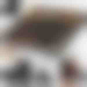 DECOHAUS BLACK DRAWER ORGANIZER W/ SPICE JARS - ST