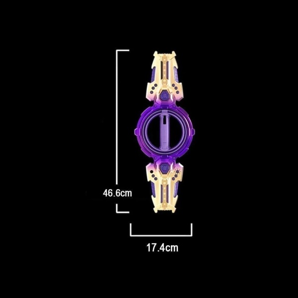 Dimenzije središnjeg dijela SPINSWORD rotirajućeg LED mača 46,6 × 17,4 cm